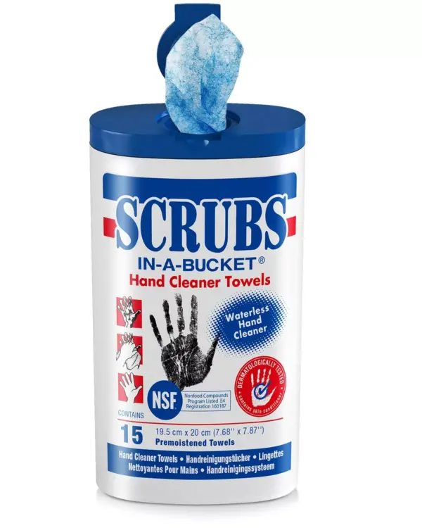 SCRUBS Hand Cleaning Towels 15 Wipes | SCRUBS